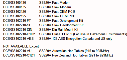 SS920A-Ordering-Information